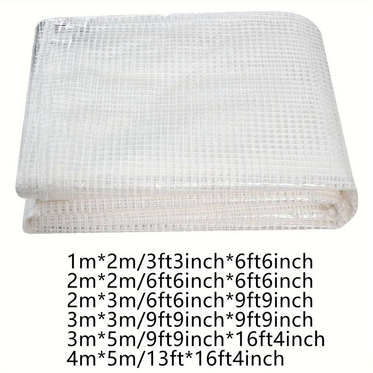 Transparent Rainproof Fabric Color White Size3M*3M