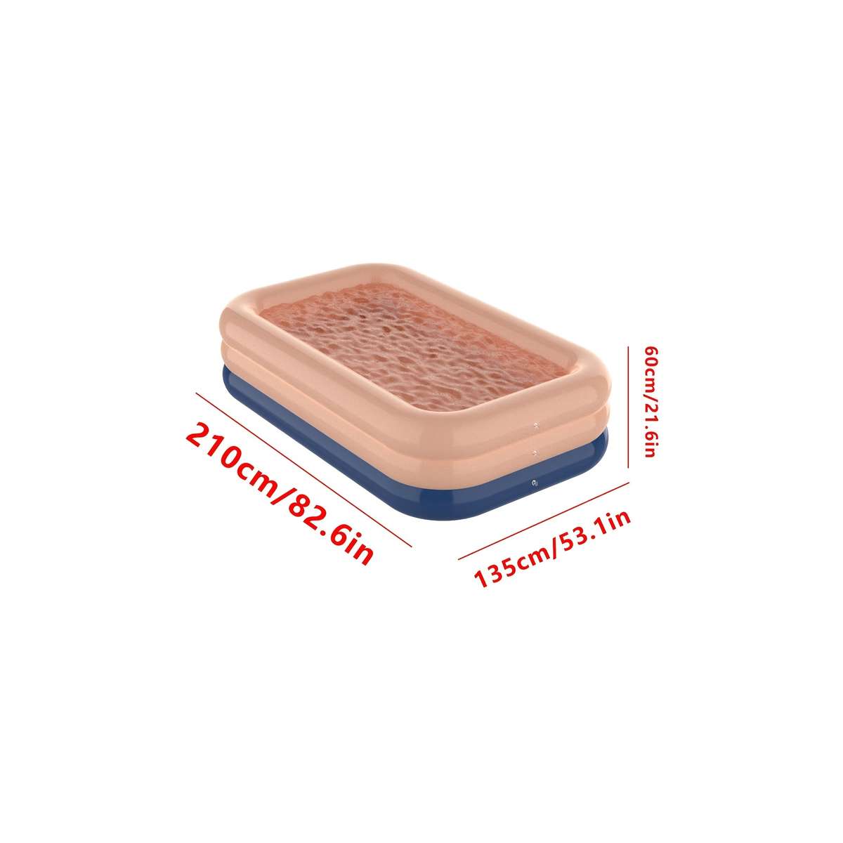 Swimming Pool Color Coffee Blue Flat Bottom Model1.8 Meters 3 Floors