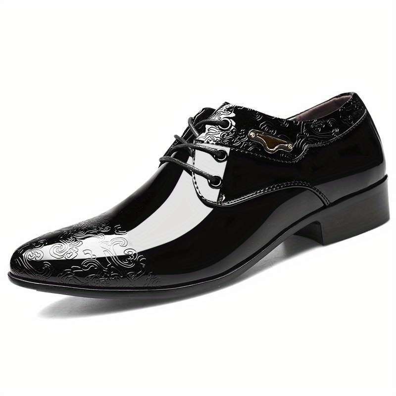 Mens Leather Shoes Color Black Sizeuk 8.5