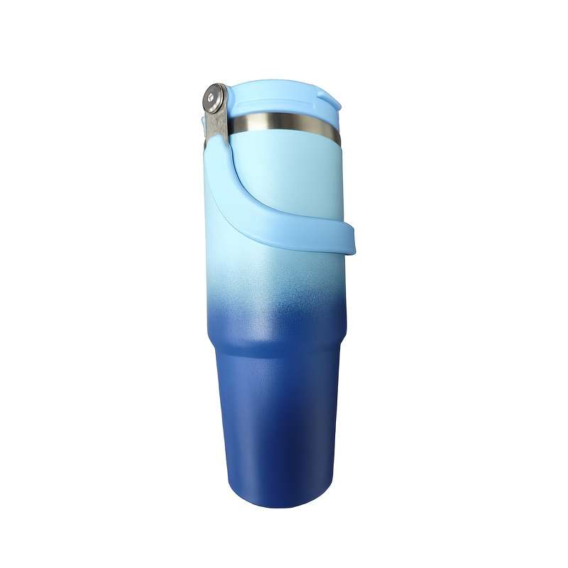 Water Cup Color Gradient Blue