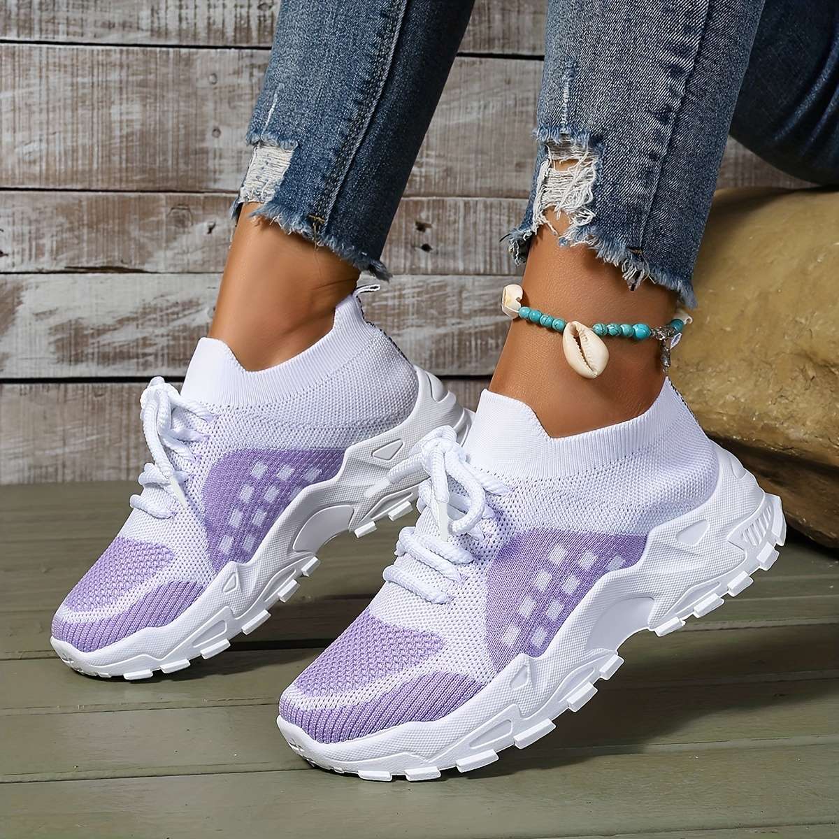 Women S Sneakers Color Violet Sizeuk 5