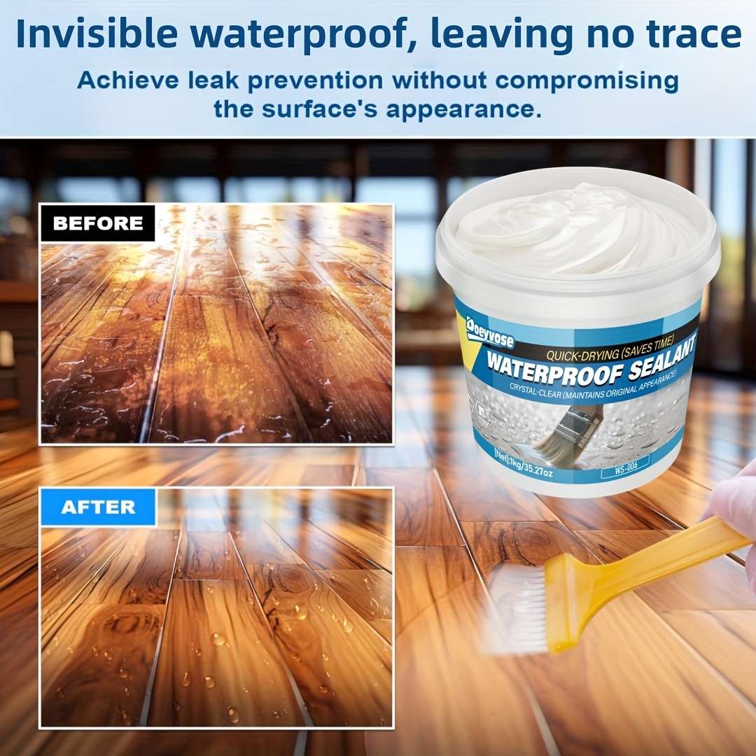 Waterproof Repair And Sealing Supplies Capacity 1Kg 35.27Oz Add Tools