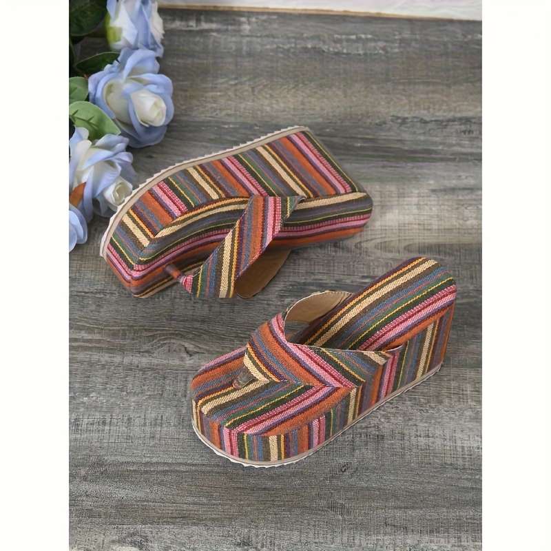 Ladies Summer Flip Flops Multi Color Uk 7