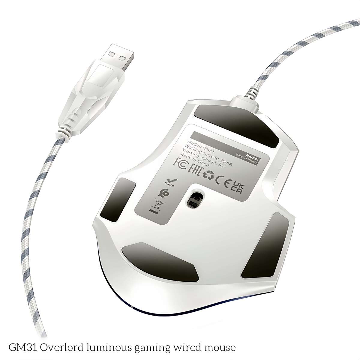 Mouse Color Gm31 Wht Blu