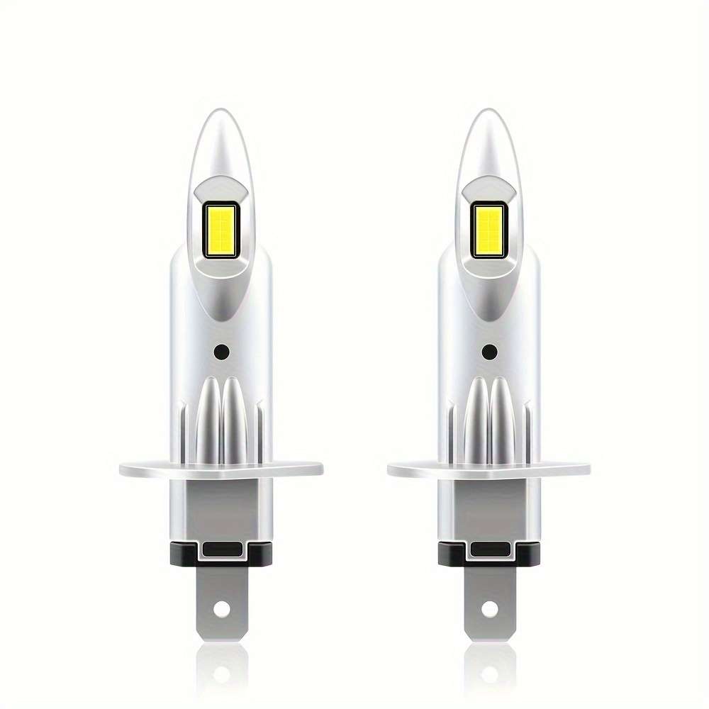 2pcs H1 LED Car Headlights Super Bright 30000LM 6000K White Light Easy Install