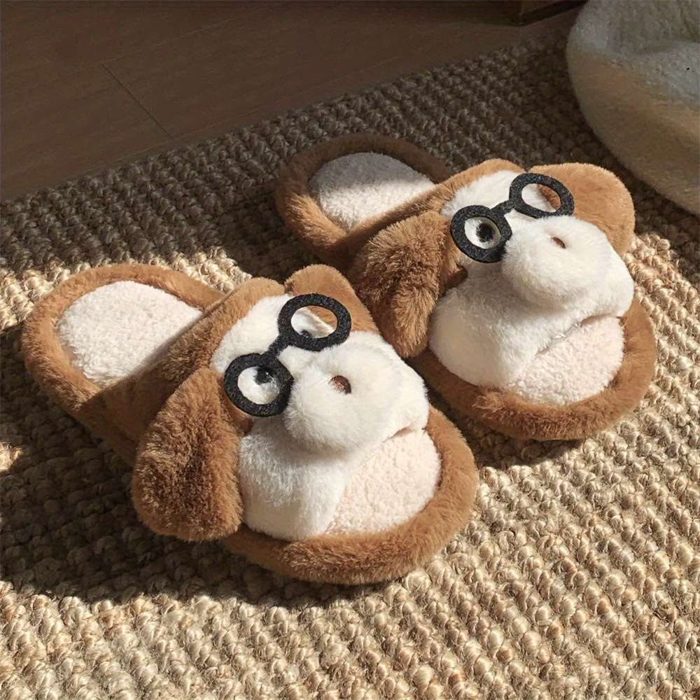 Cotton Slippers Color Light Brown1 Sizeuk 8.5-9