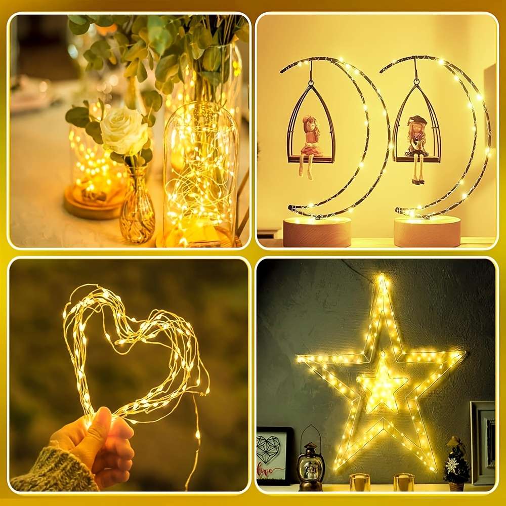 Christmas Lights White Size 5M 50Led Remote