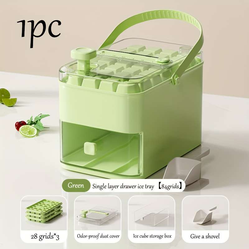 Sleek Portable Foodgrade Flexible Press Type Ice Cube Daily Beverage Use