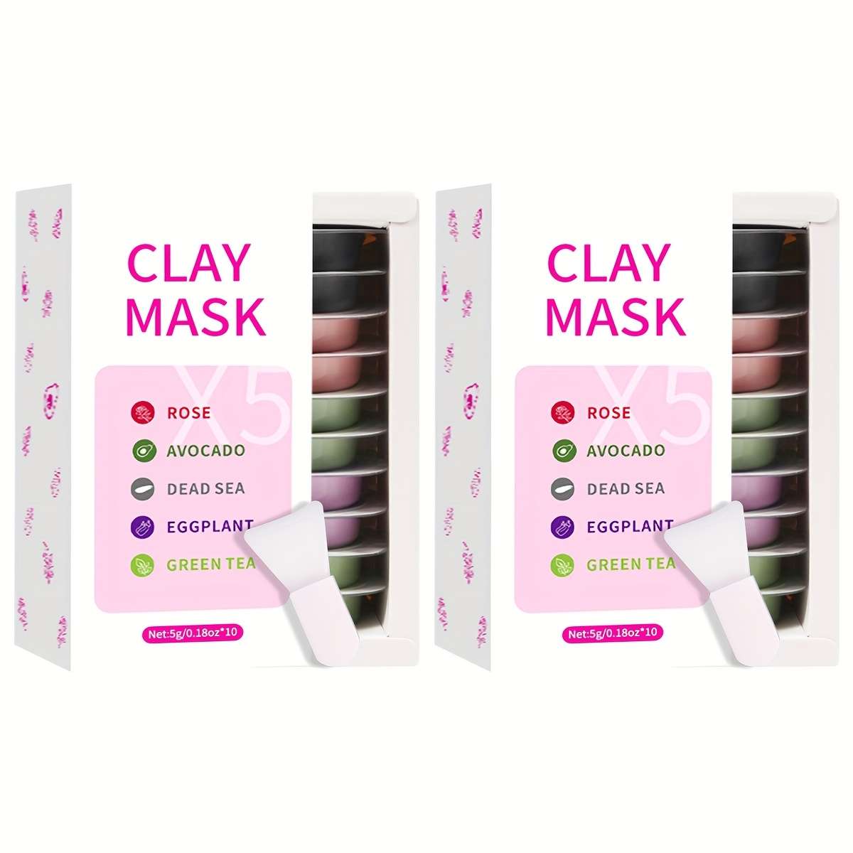 Facial Mask Items Pink Disposable Combination 2 Boxes