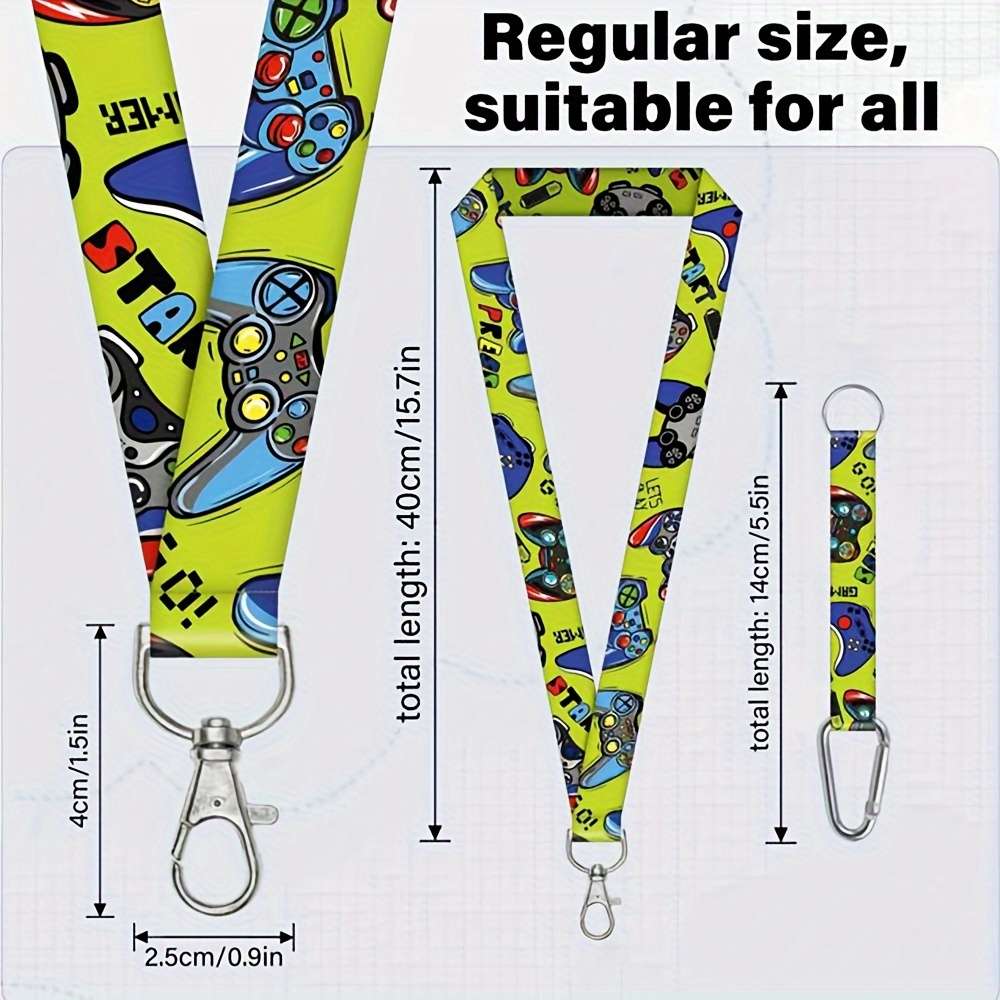 1pc 1 set Cool Cartoon Game Wallet with Lanyard