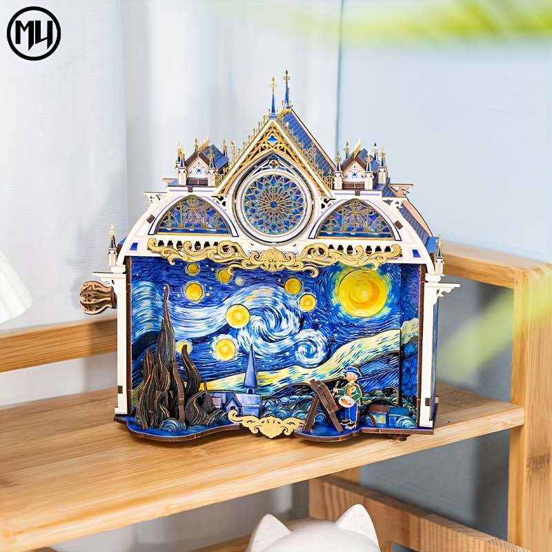 Building Toy Architectural Model Toy Set Items Starry Night
