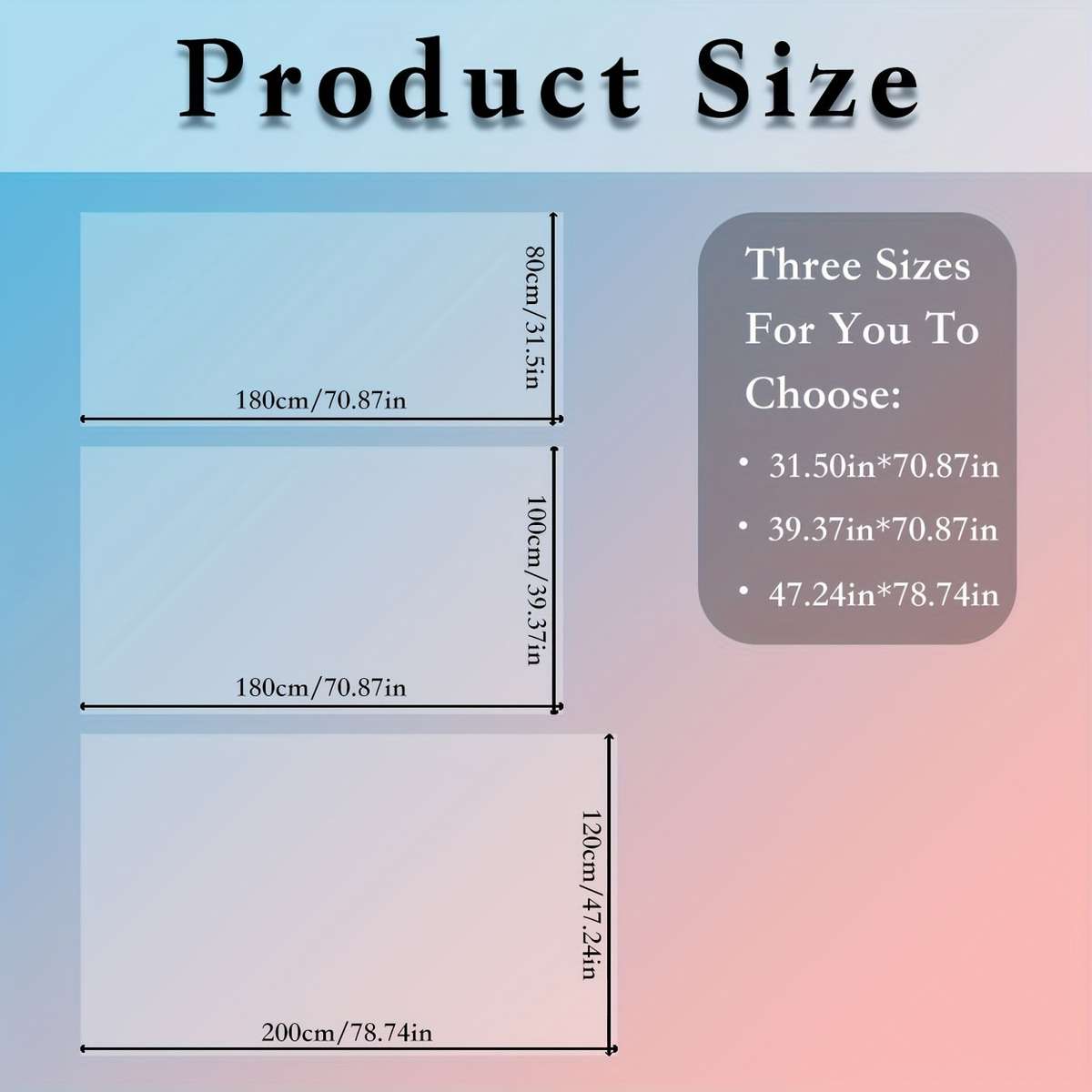 Yoga Mat 31.5*70.87In80*180Cm