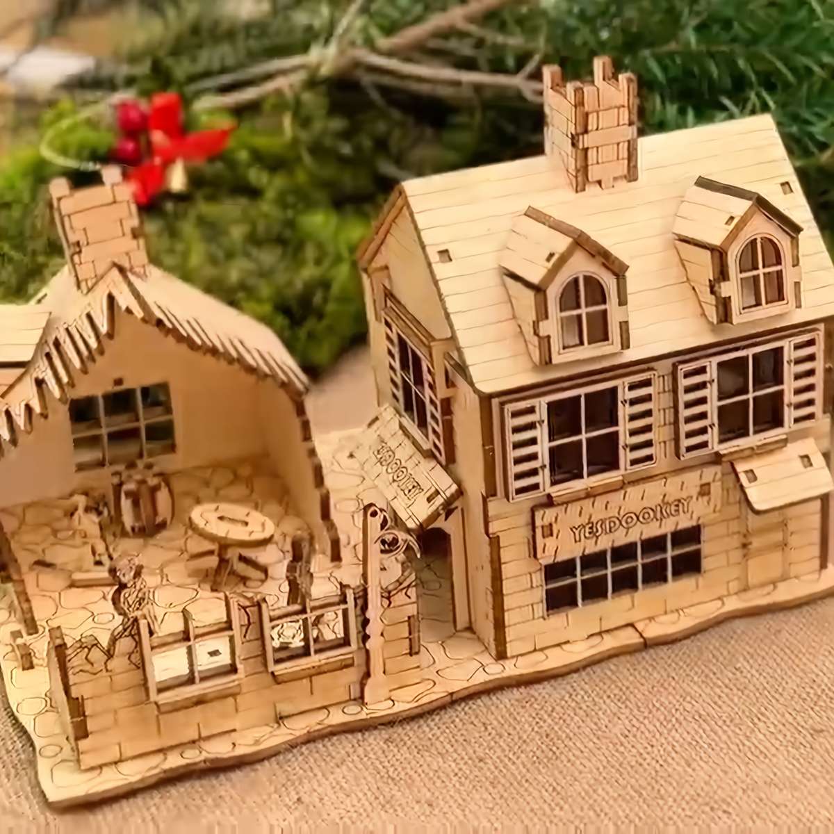 Building Toy Architectural Model Toy Set Style War House