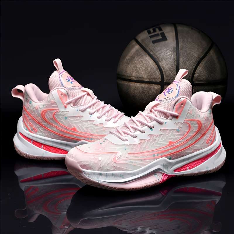 Sneakers White Pink Size Uk 7.5