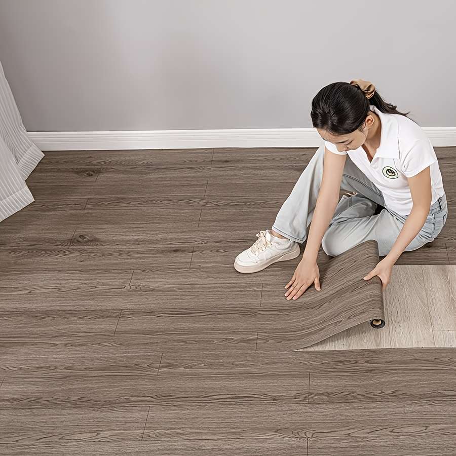 Self Adhesive Floor Stickers Light Grey 2 Rolls