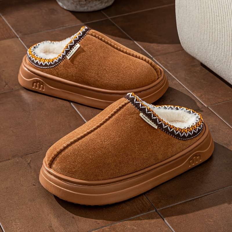 Cotton Slippers Color Camel Sizeuk 6.5-7