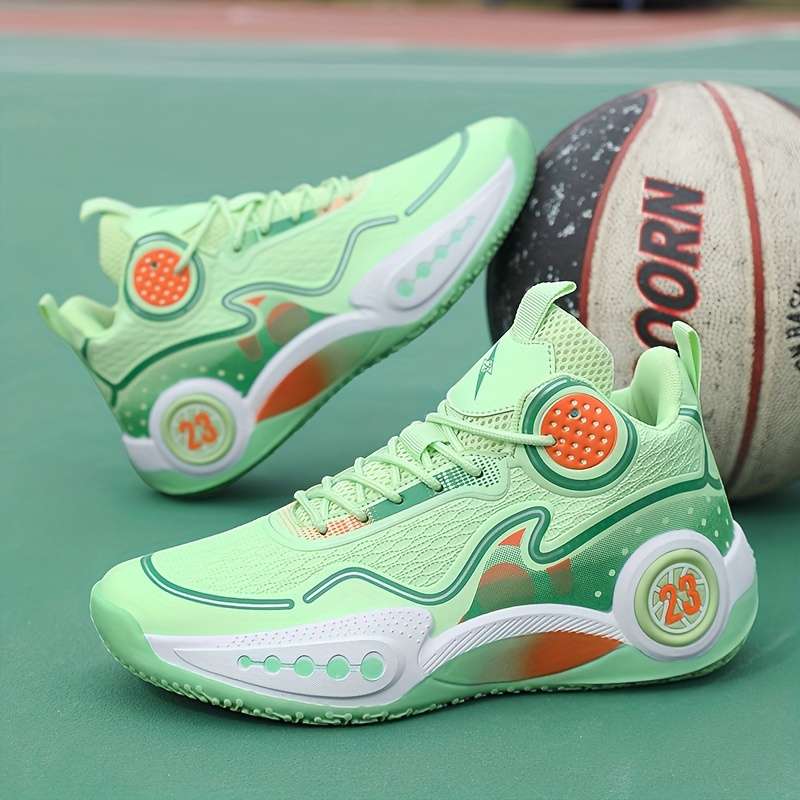 Basketball Shoes Color Green Sizeuk 6