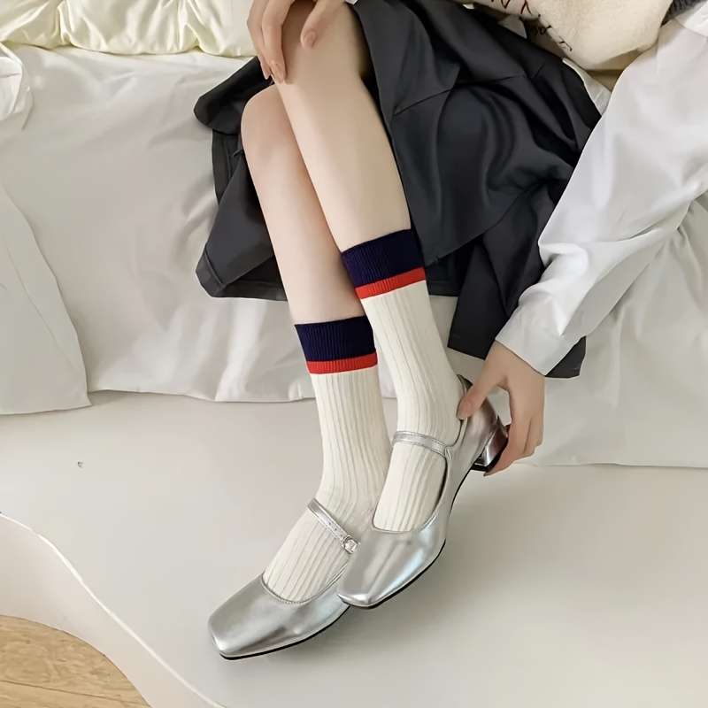 Women S Socks Color Coffee1 Pair Size Asian Onesize