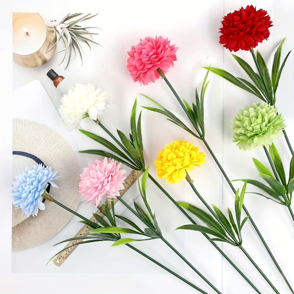 Simulated Flower Color 2S Seven Elegant Mixed Colors