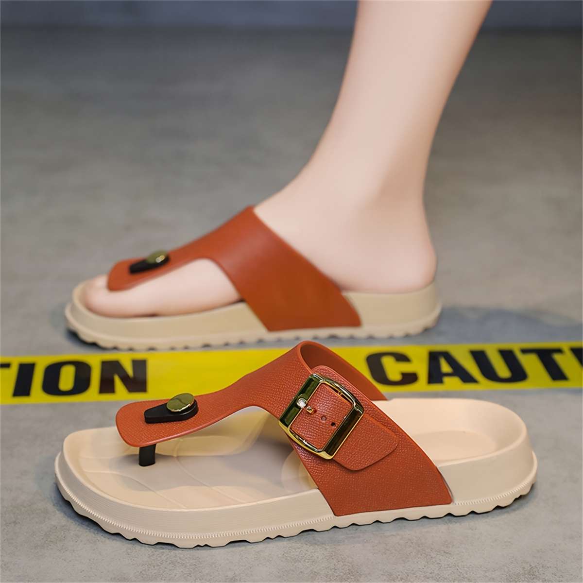 Sandals Color Khaki Camel Size Uk 9