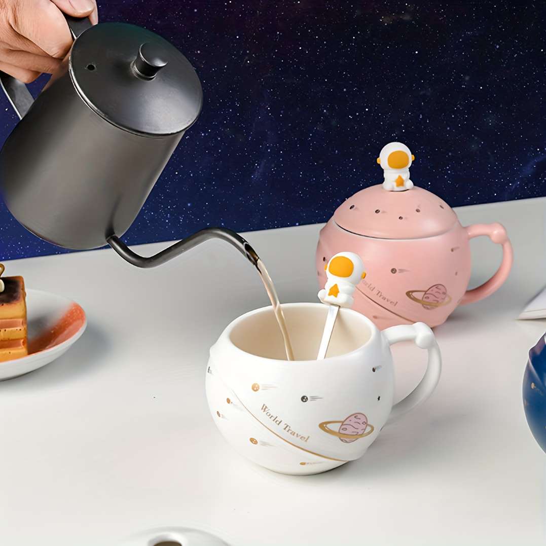 Water Cup Color Honey Nebula 3 Piece Set  Cup   Lid   Spoon