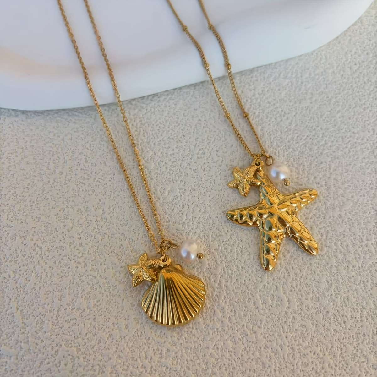 Womens Necklace Color Shell