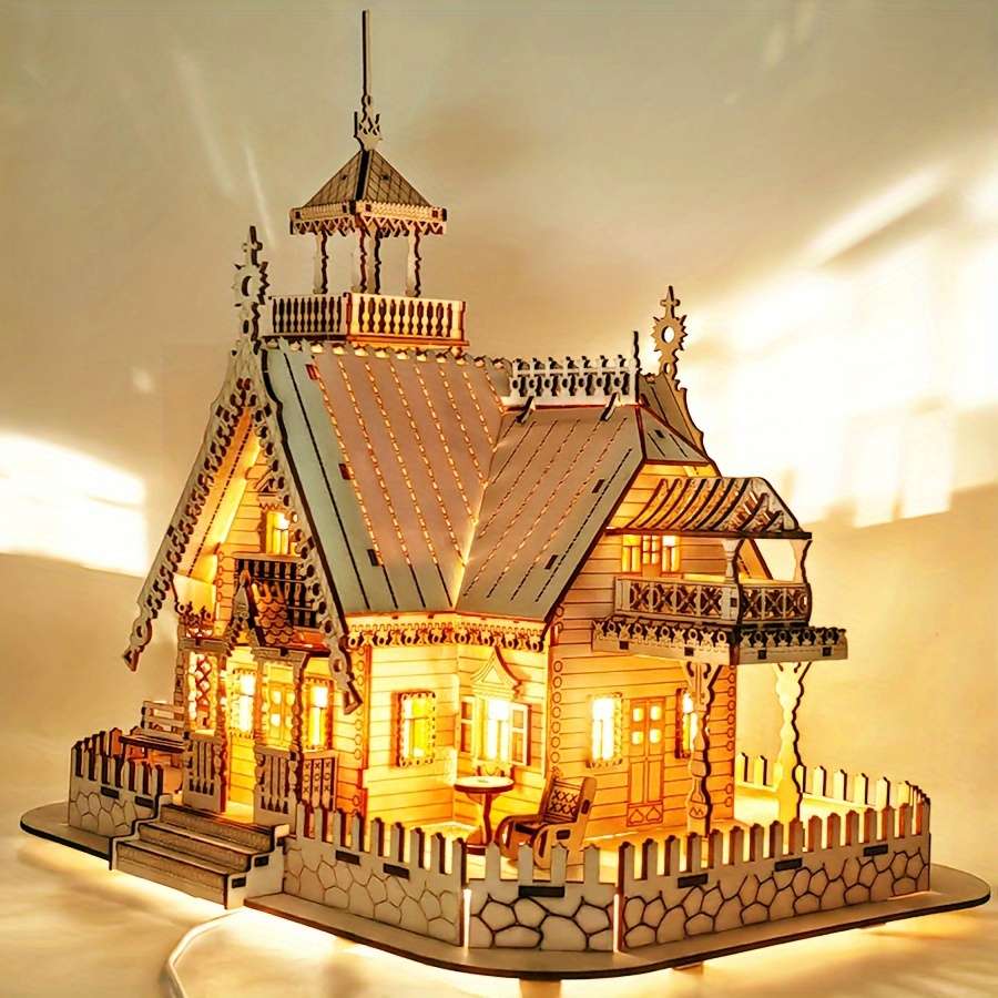 Building Toy Architectural Model Toy Set Material Wooden