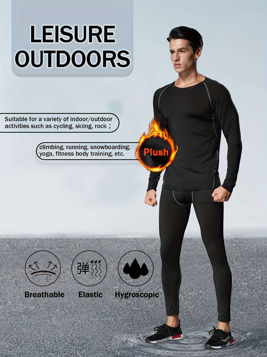 Thermal Underwear Color Black Sizexl