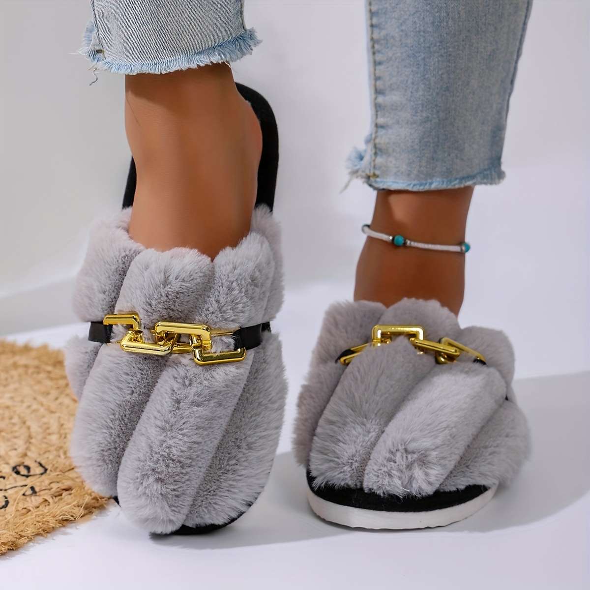 Cotton Slippers Color Tender Red Sizeuk 4.5-5