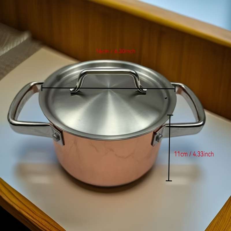 Premium Stainless Steel Copper Clad Pot With