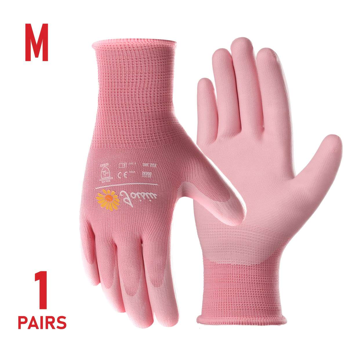 Work Gloves Color Purple Quantity3 Pairsm