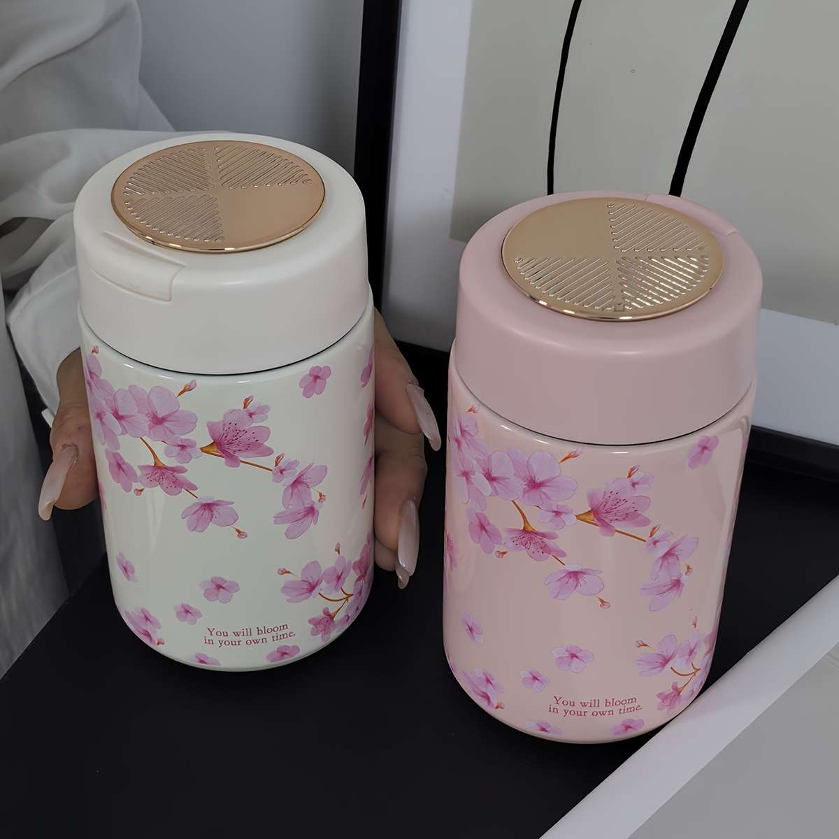 Water Cup Color Sakura Series Beige