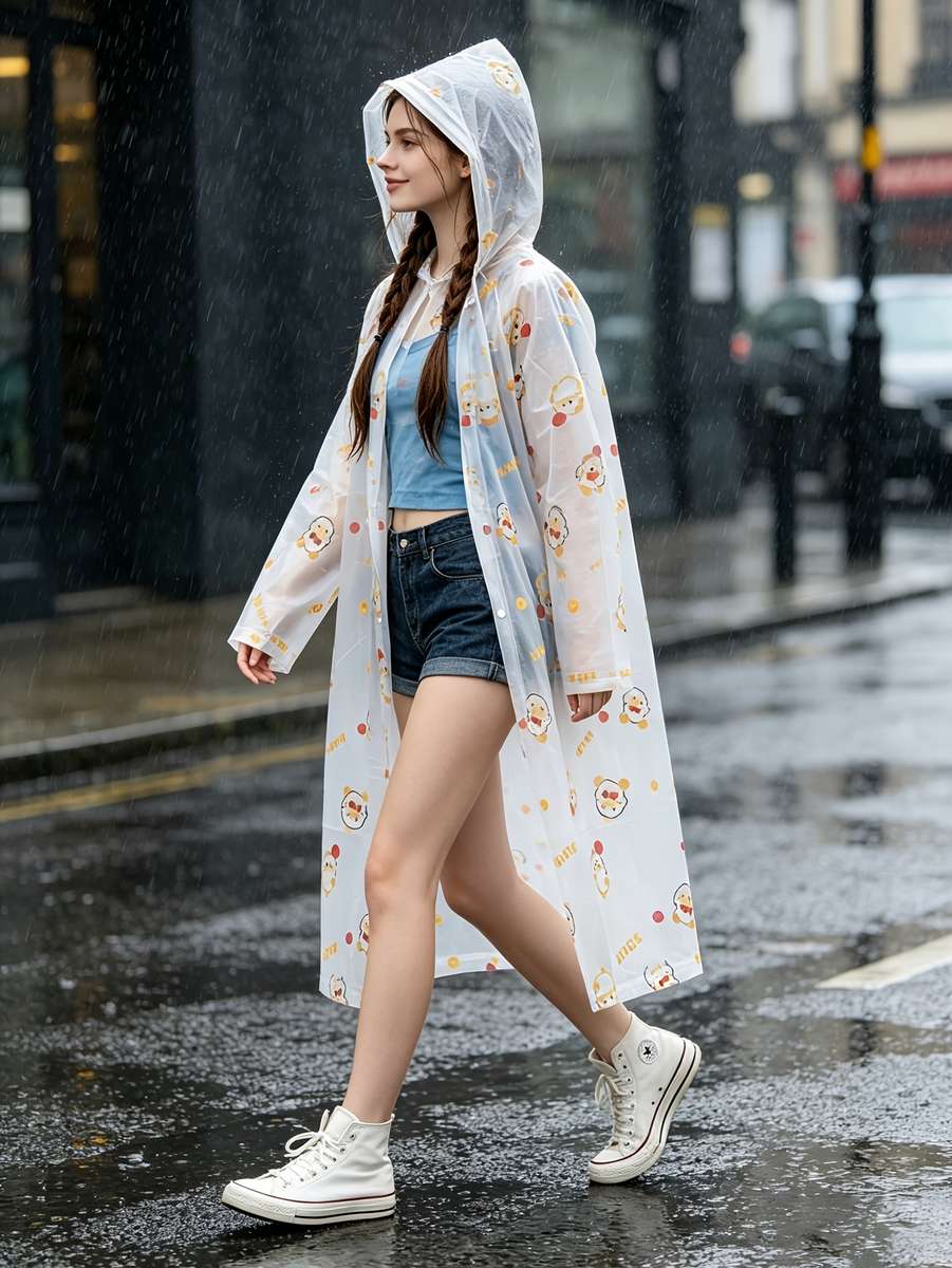 Raincoat Transparent Size Asian Onesize