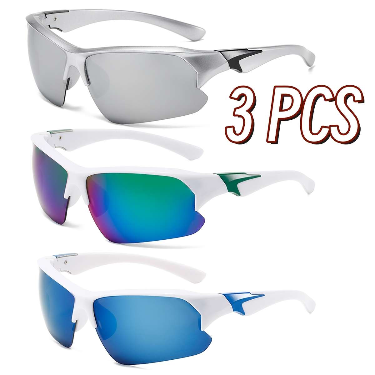 Cycling Glasses Color C4 Silver Black Gray Black Blue