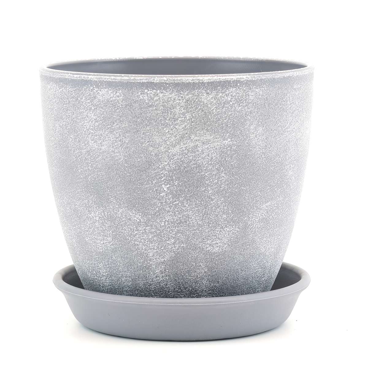 Flowerpot Quantity Gray And White 5Pcs
