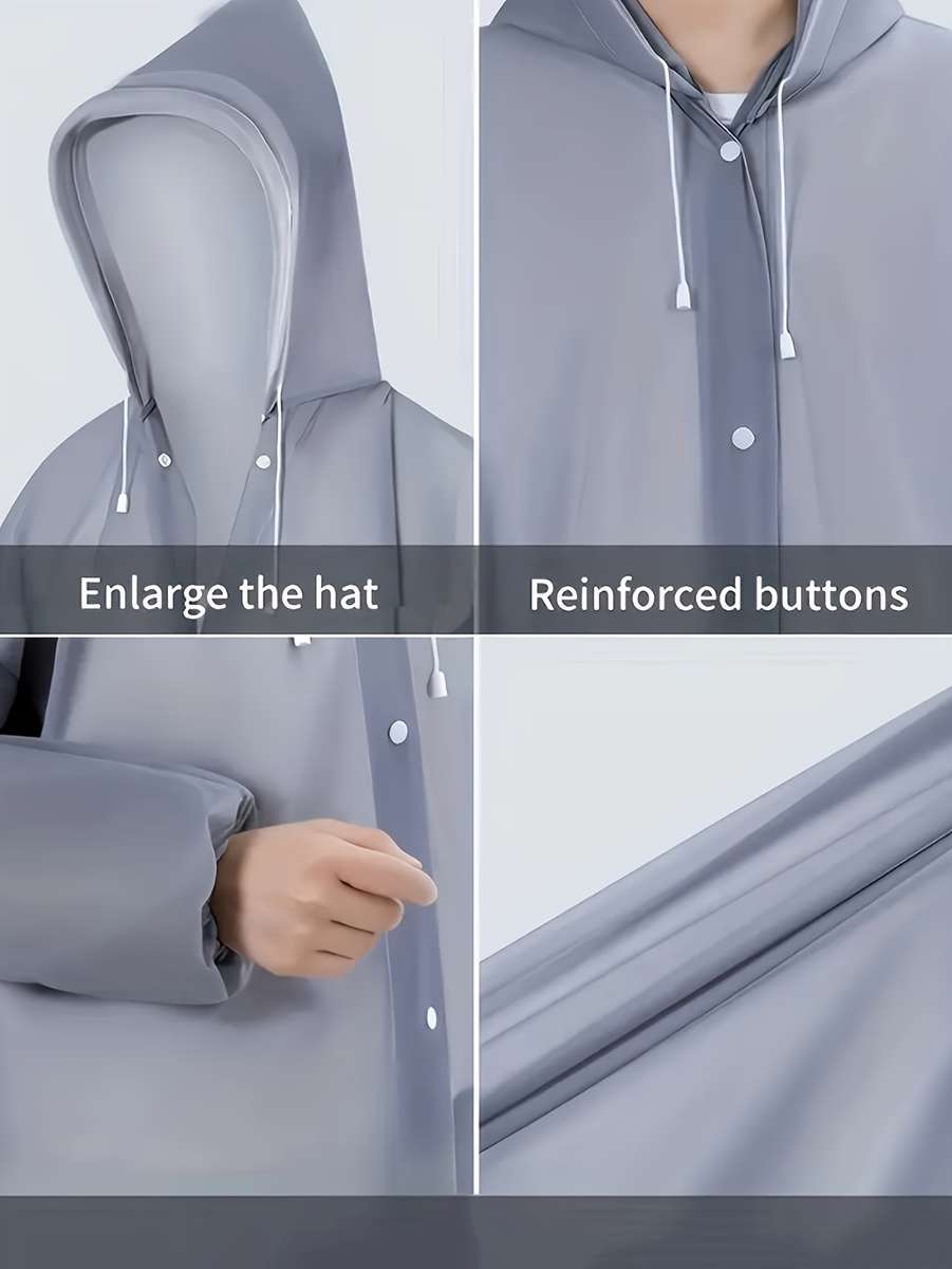 Raincoat Grey Size Asian Onesize