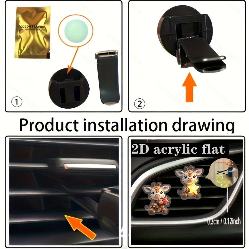 Car Interior Decor Style 2 Pcs