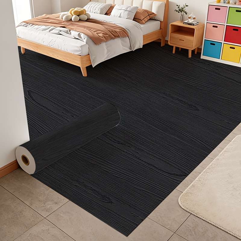 Self Adhesive Floor Sticker Silver Sandalwood Pattern 60cm x 10m