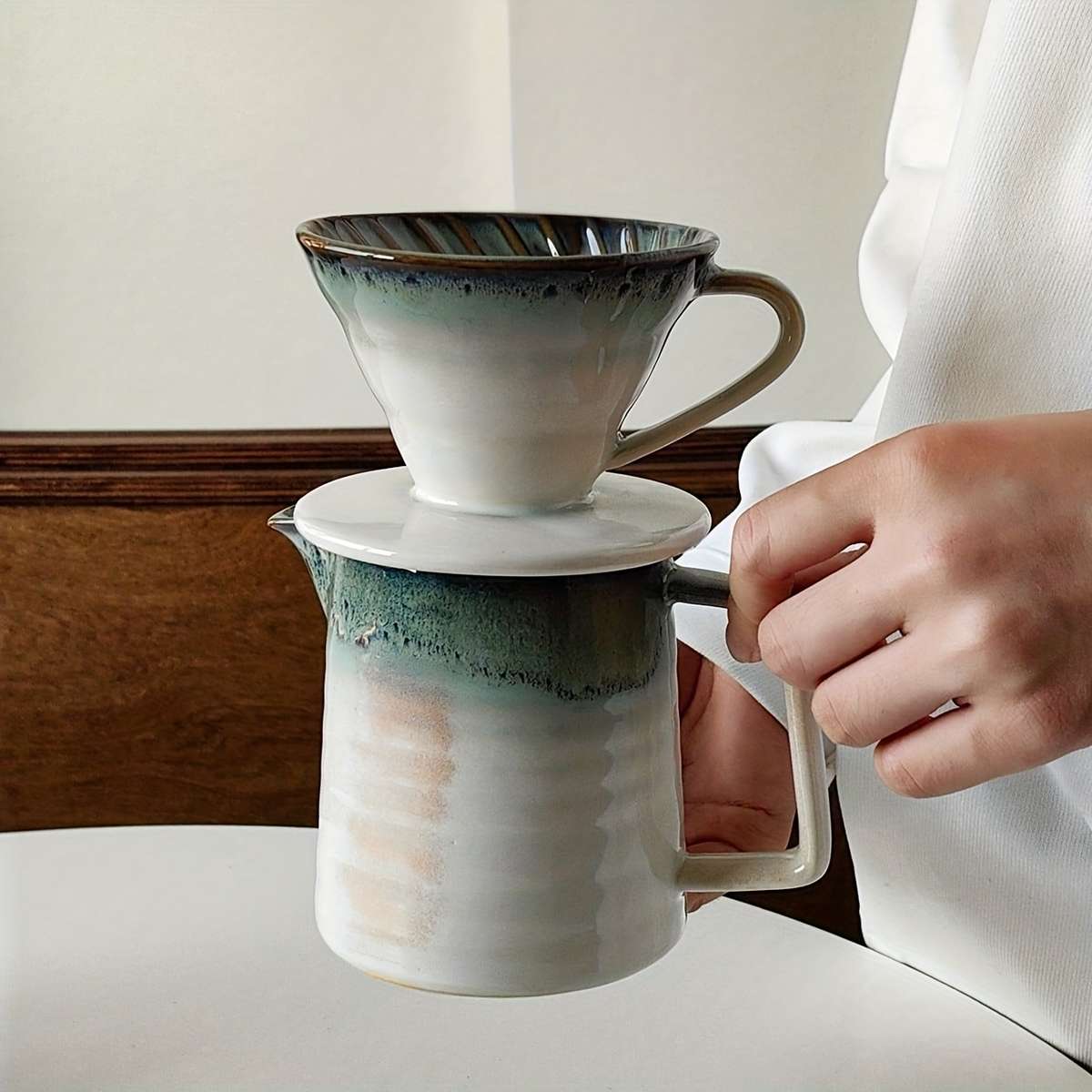 Coffee Pot Color Retro Kilnchanged Green Model1 Coffee Pot