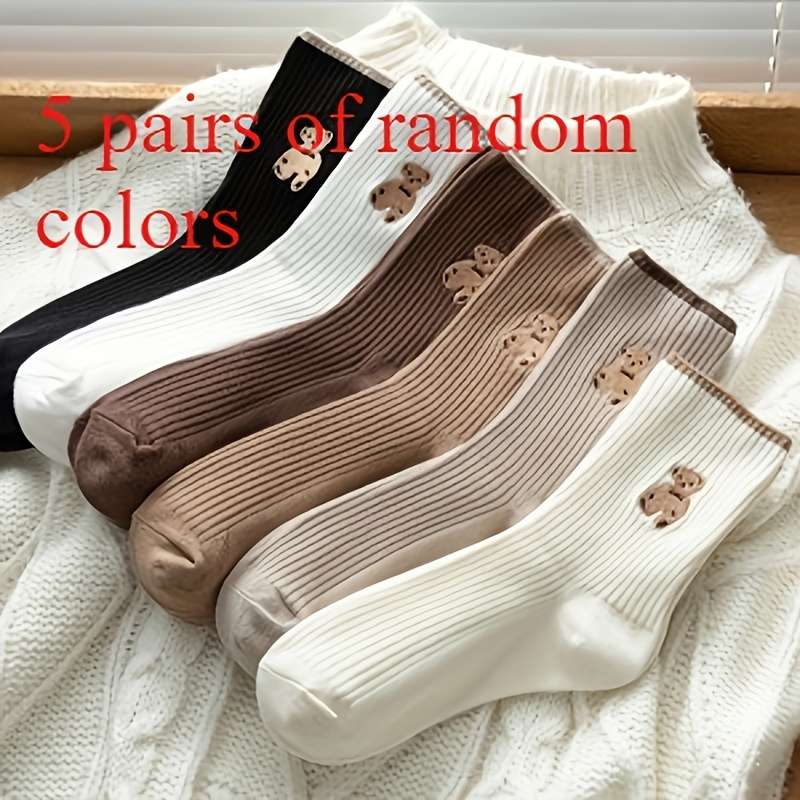 Women S Socks Color 5 Pairs Mixed Size Onesize