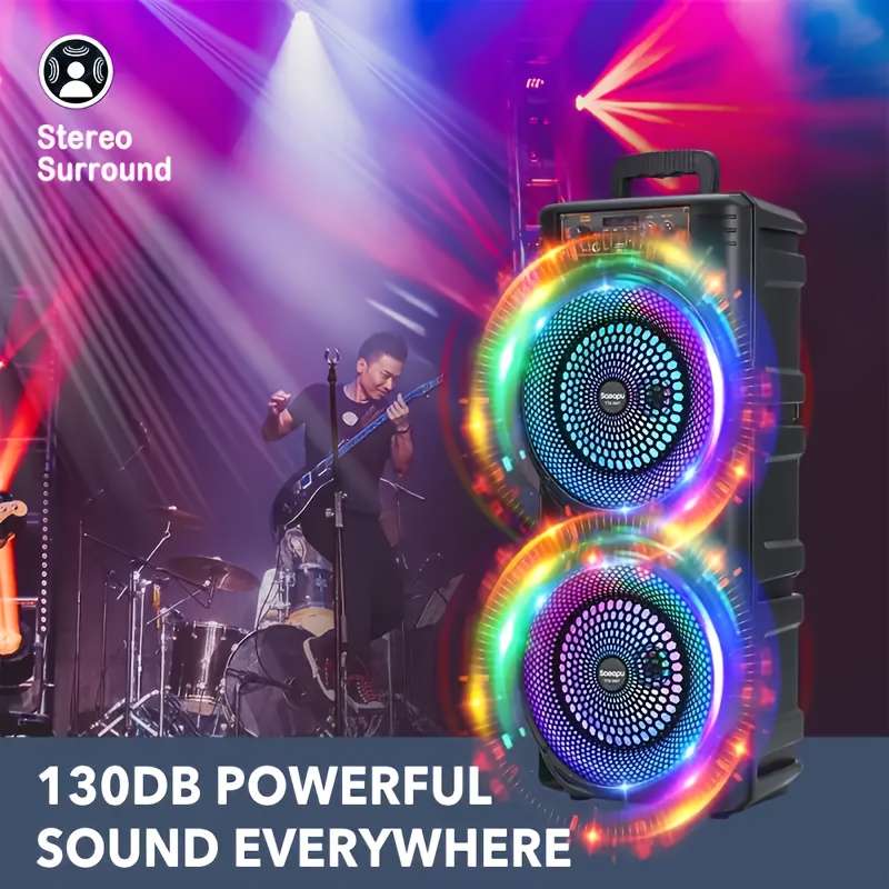 Classic With High Fidelity Dual 8.5 Inch Floor For Live Performance 8.5 Inch Red
