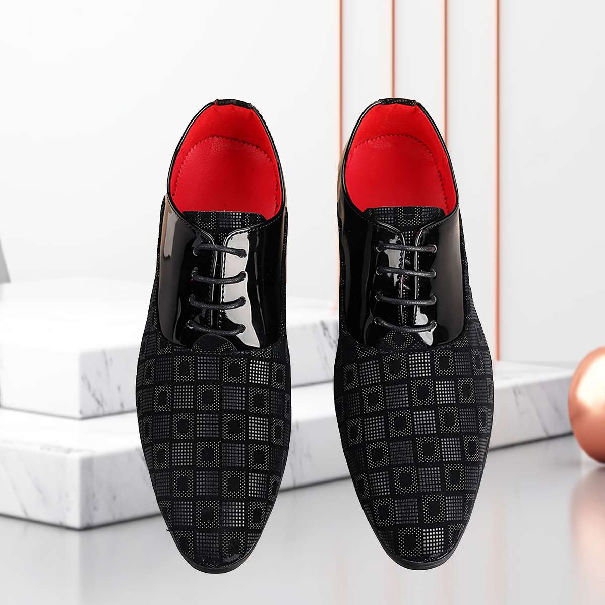Mens Leather Shoes Color Blue Sizeuk 8