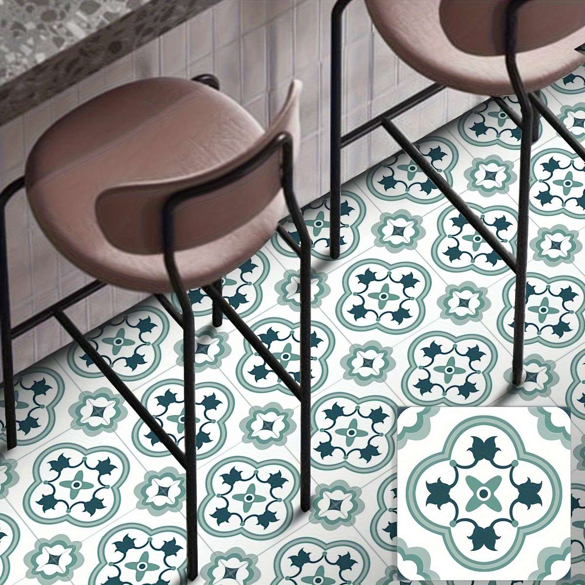 Floor Stickers Model Bds4T 242 Is 9Pcs Size 11.81X11.81Inch Is 30X30Cm