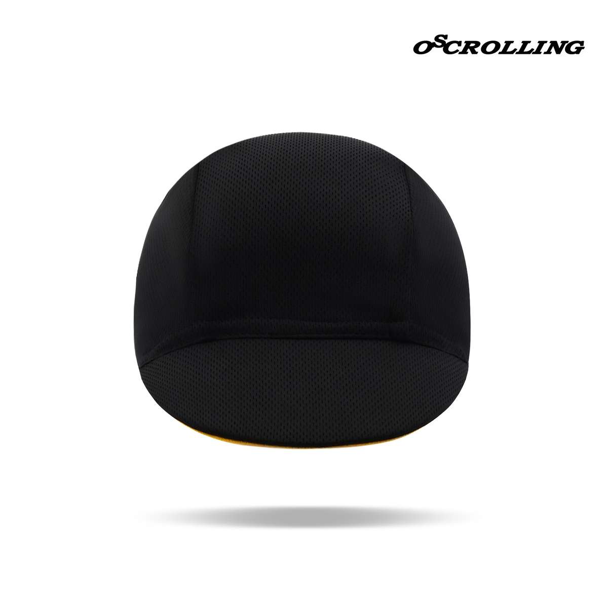Breathable Cycling Cap With Funny Facial Expression Black White Polyester Hand Washable