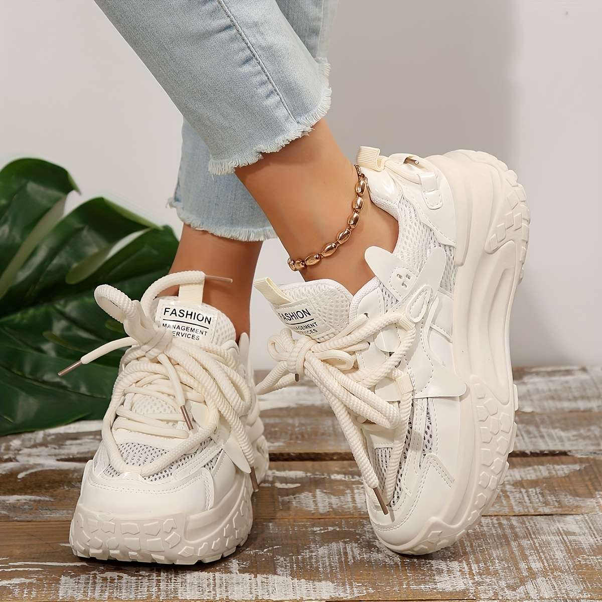 Women S Sneakers Color Beige Sizeuk 3