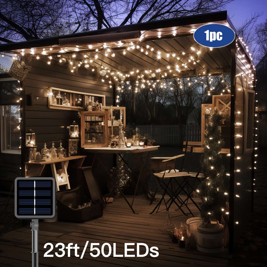 String Lights Color White Model  50Leds 7.01Meter