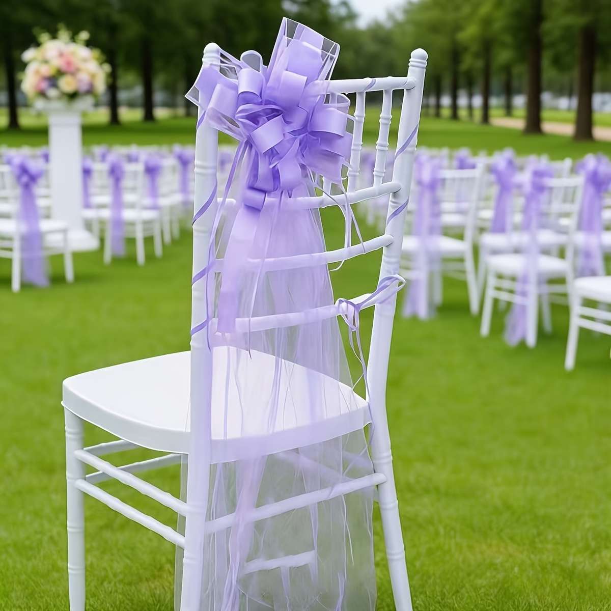 Wedding Supplies Color White Tulle & Latte Art