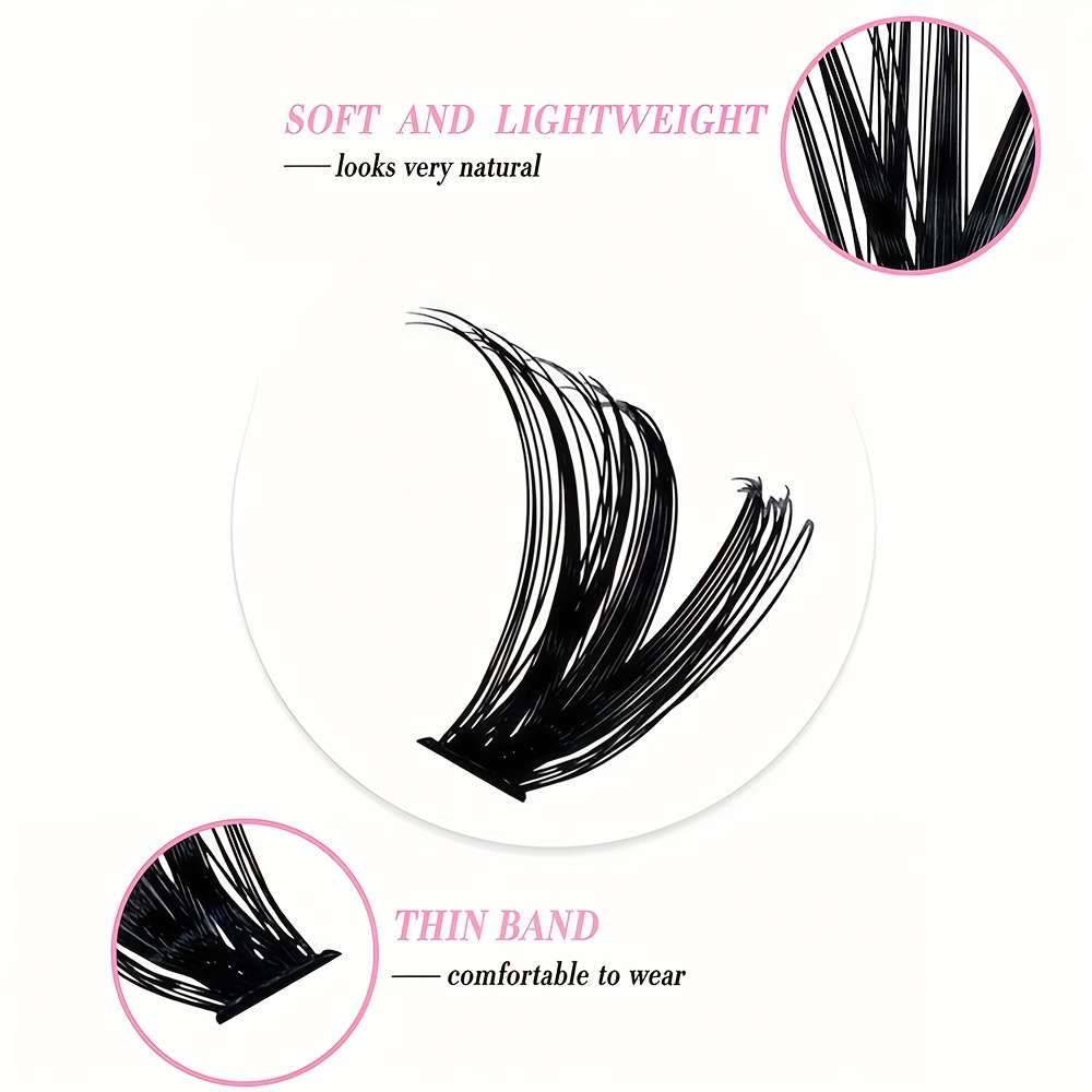 Volume D Curl False Eyelashes Model 10 Rows 60p Powder