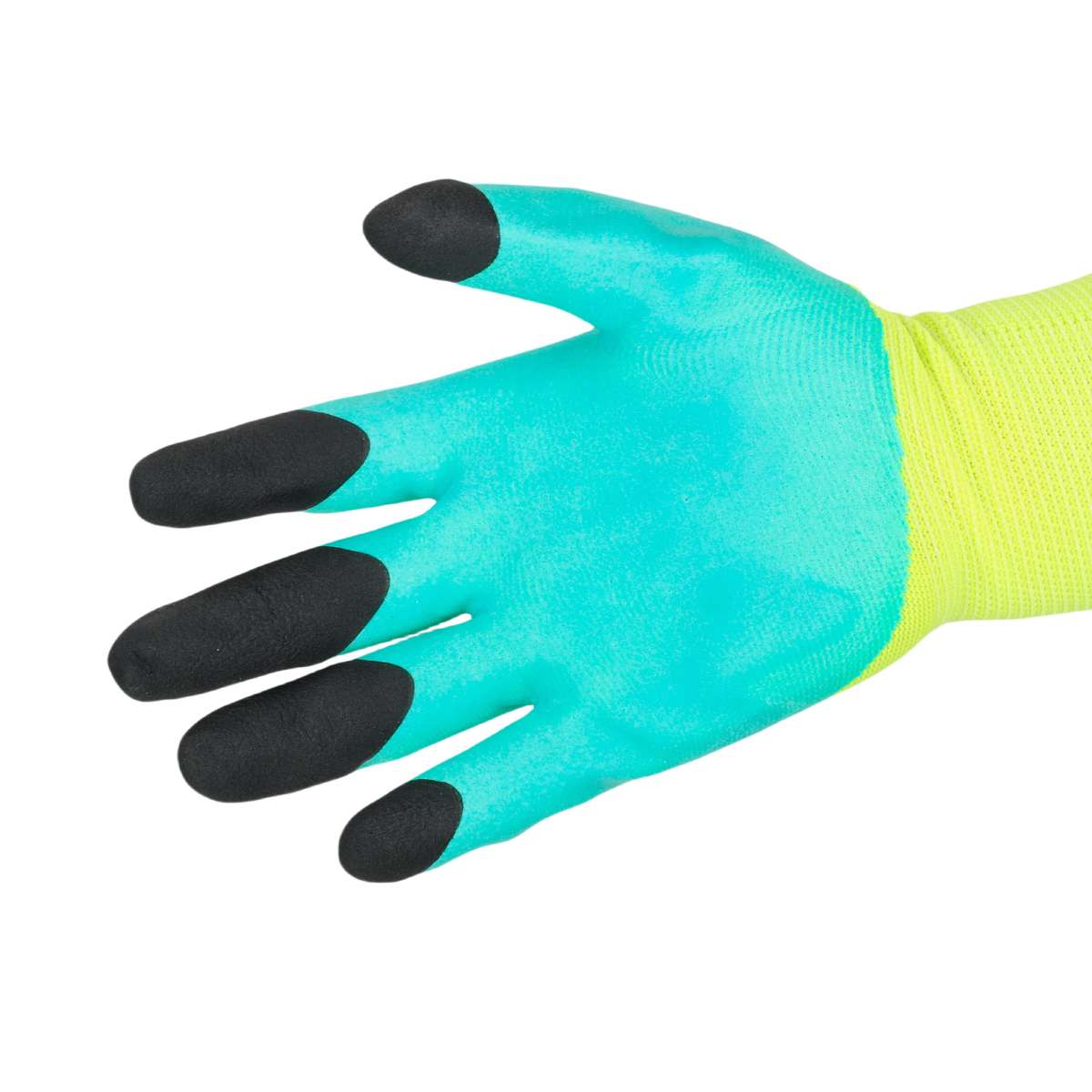 1Pair Black Finger Thickened Multi Purpose Work Gloves