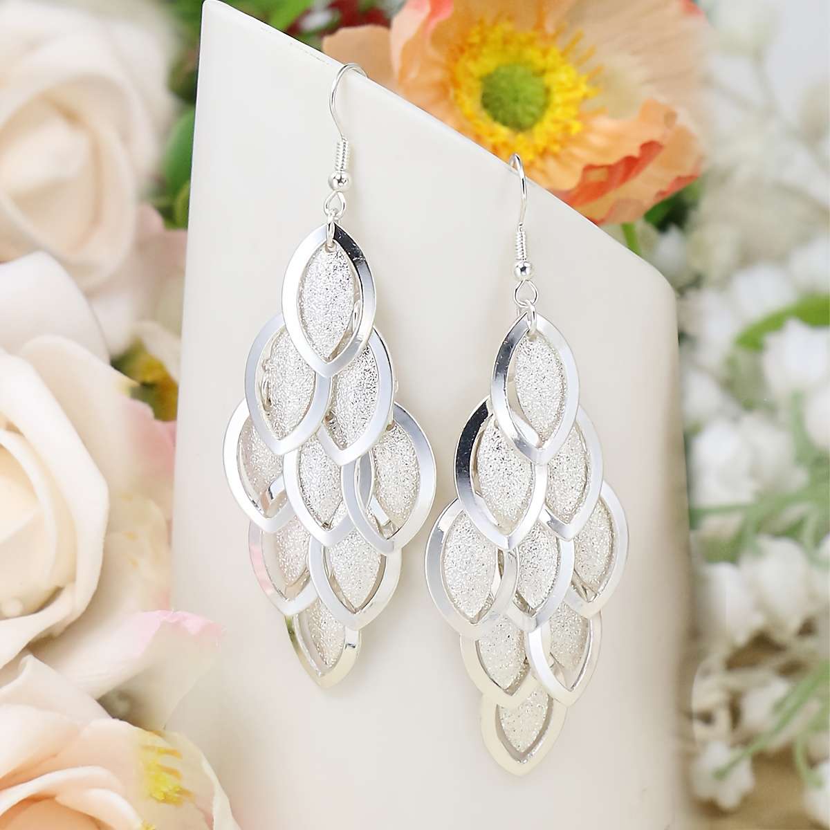 Women S Earrings Color 1 Bronze Wipe Green